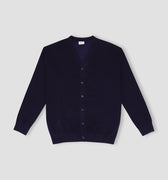 Solid Cardigan For Men - Navy 