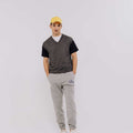 V-Neck Solid Vest Sweater For Men - Grey 