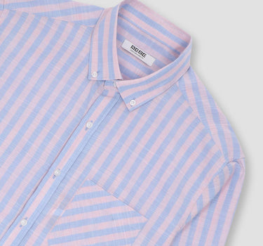 Men Striped Button Down Shirt 