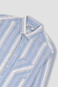 Men Striped Button Down Shirt