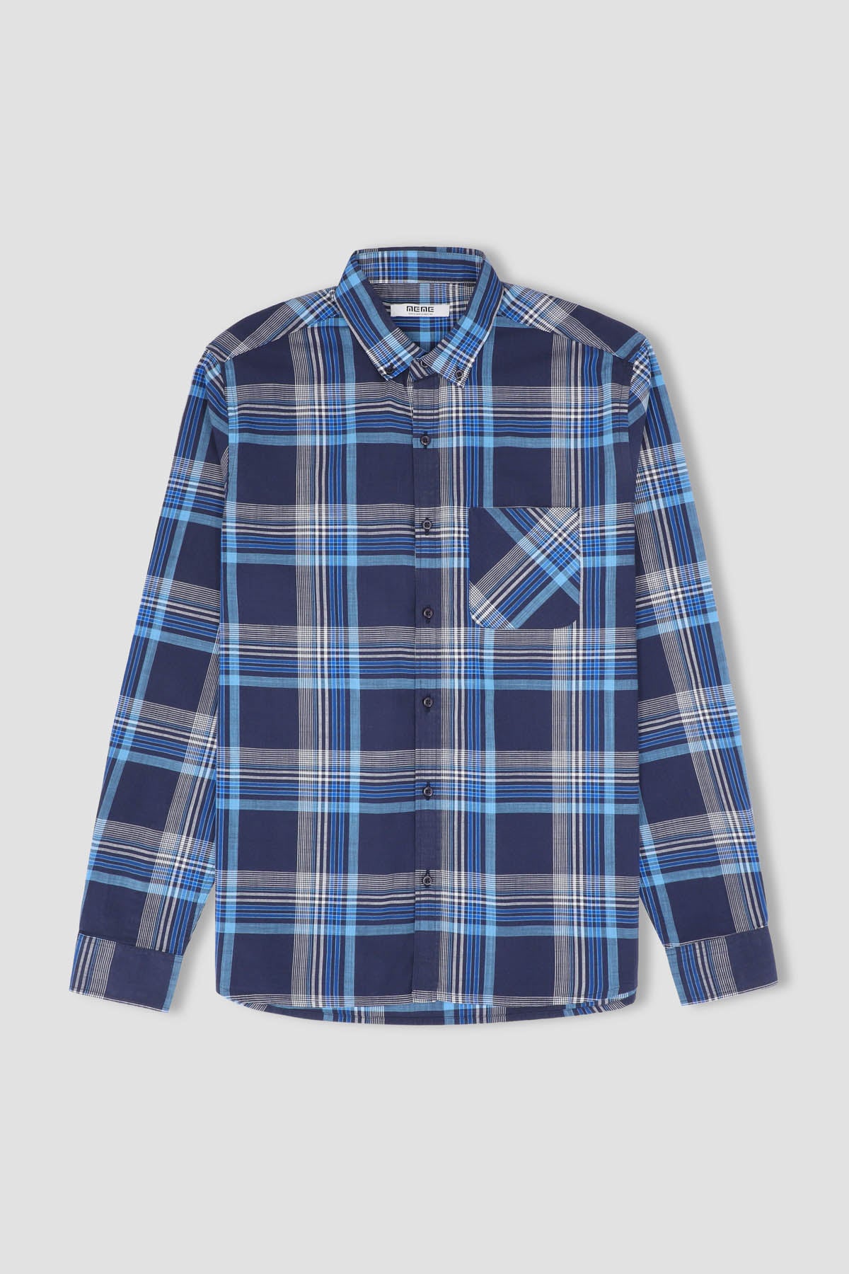 Men Checkered Button Down Shirt 