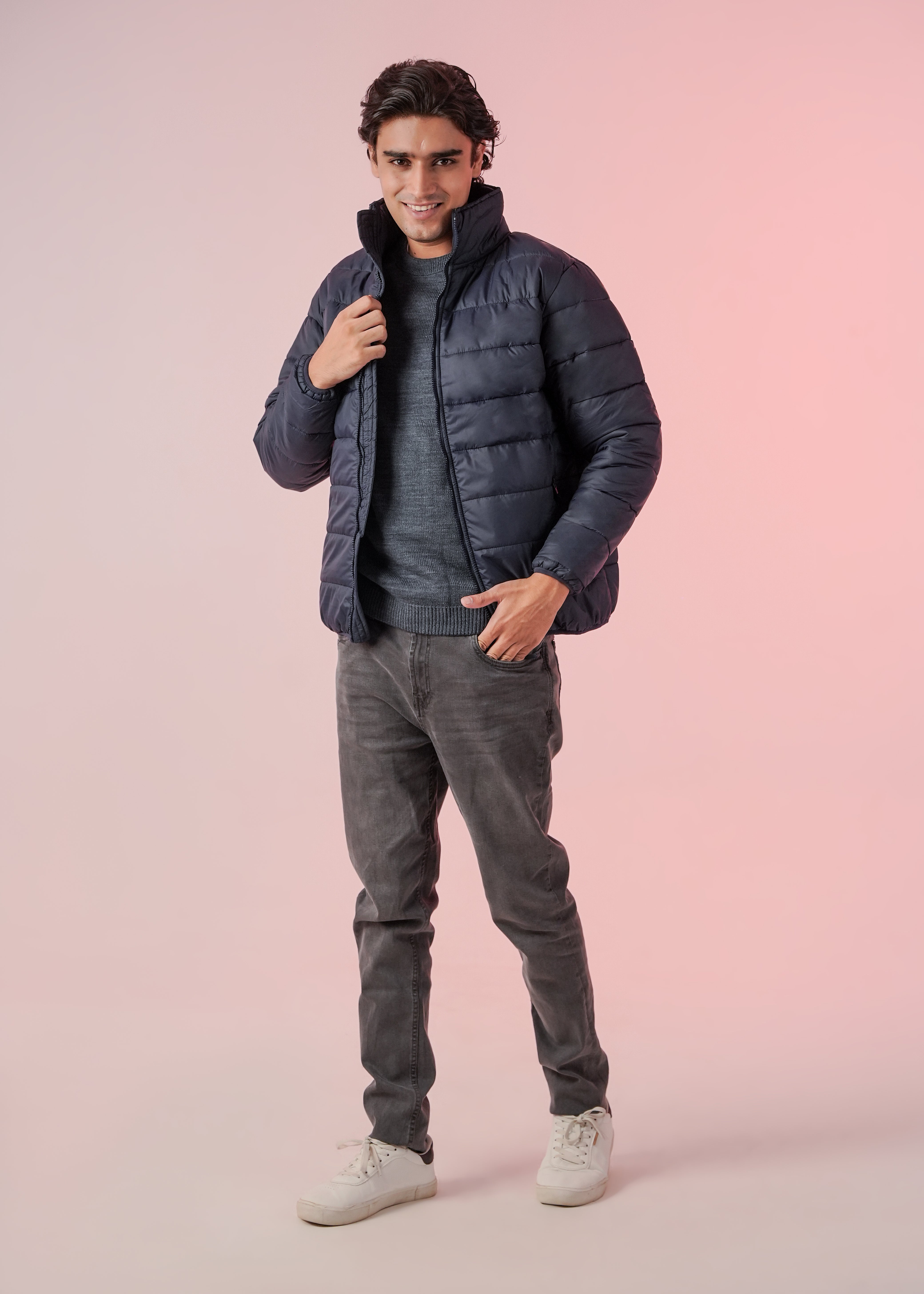 Puffer Jacket for Men - Navy 