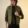 Puffer Jacket For Men - Khaki 