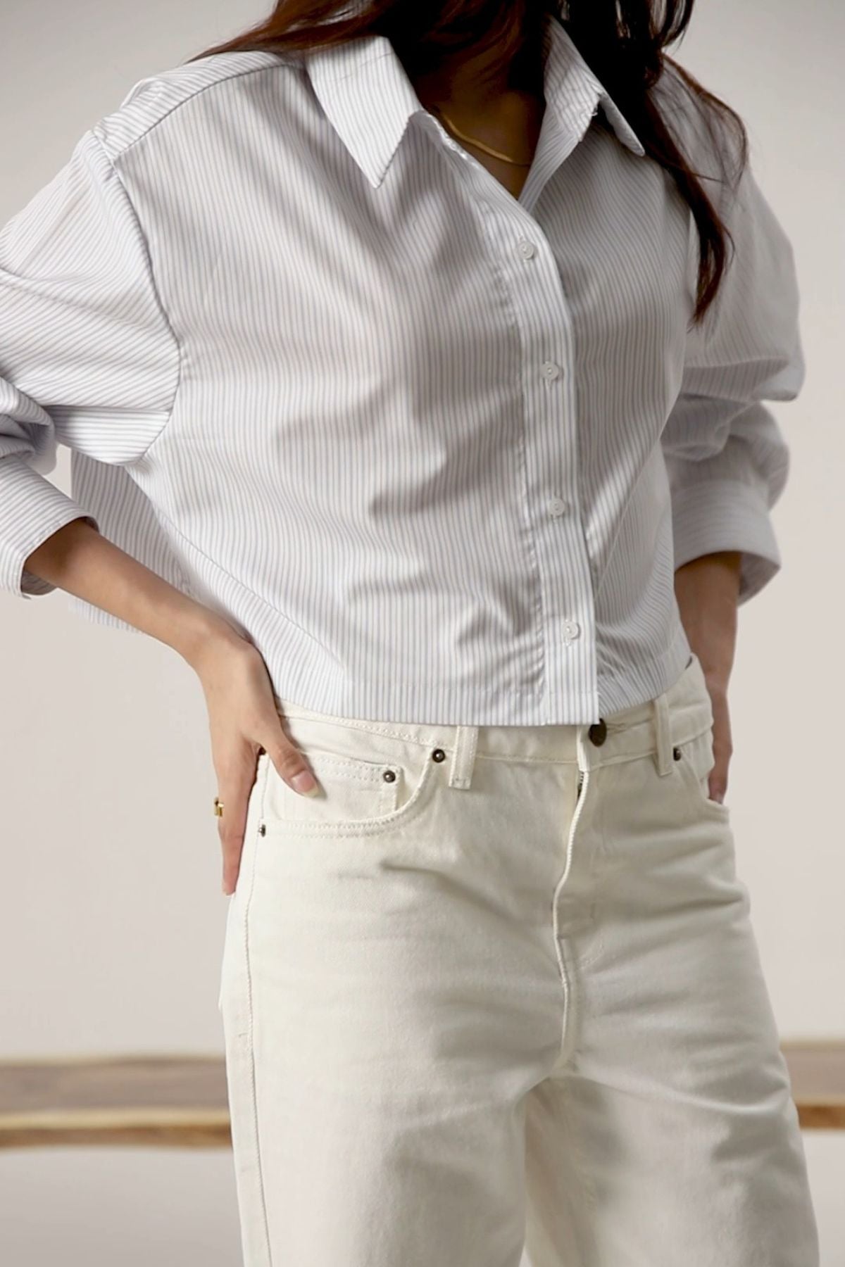 Women Cropped Shirt