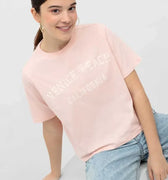 Printed T-Shirt For Women - Pink - MEME