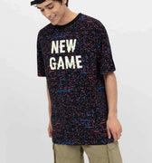 Printed T-Shirt For Men - Black - MEME