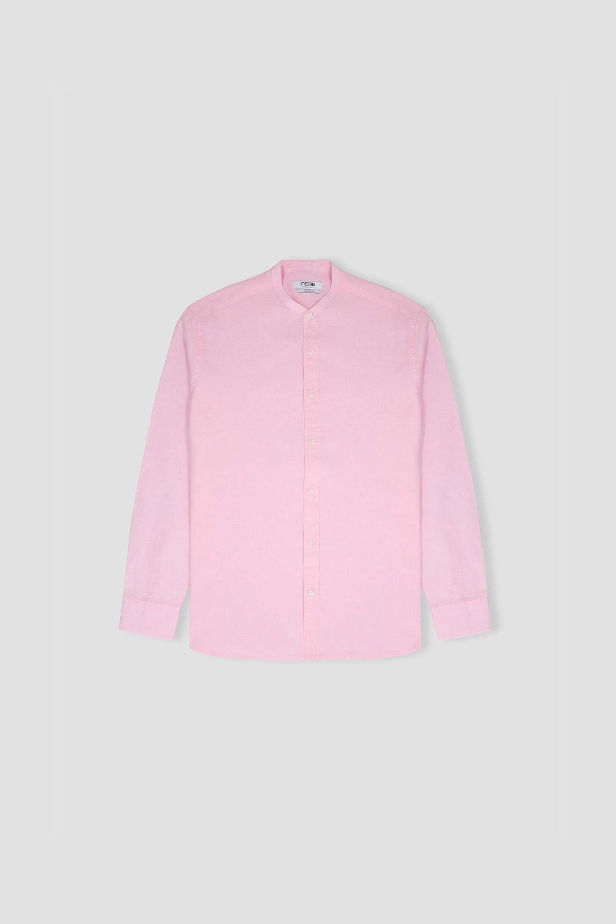 Mandarin Collar Shirt For Men - Pink