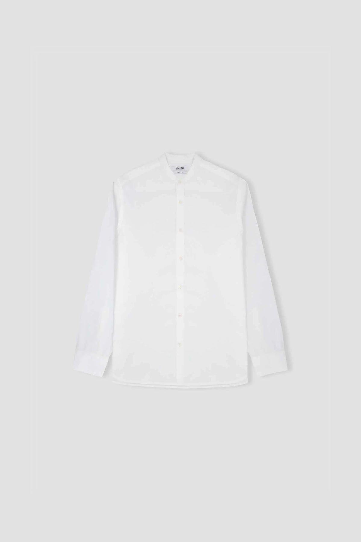 Mandarin Collar Shirt For Men - White