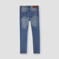Medium Wash Denim Jeans For Girl - Mid Blue back Side
