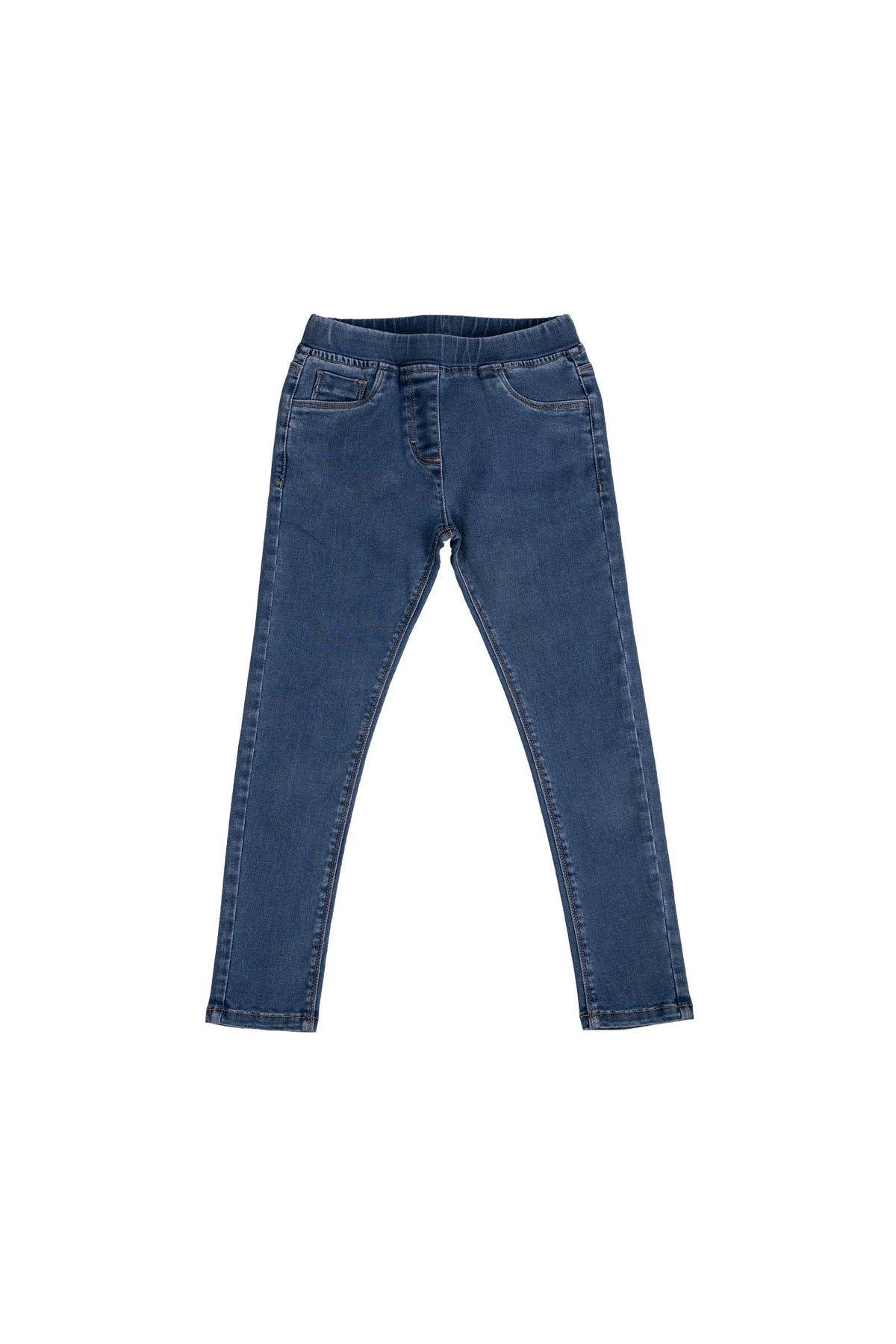 Medium Wash Denim Jegging For Girl - Mid Blue