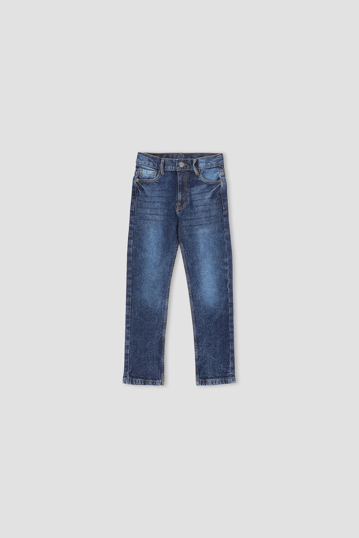 Medium Wash Slim Fit Jeans For Boy - Mid Blue