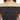 Off-Shoulder Ribbed Top for Women - Black - MEME
