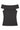 Off-Shoulder Ribbed Top for Women - Black - MEME