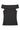 Off-Shoulder Ribbed Top for Women - Black - MEME