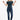 Off-Shoulder Ribbed Top for Women - Blue wing teal - MEME