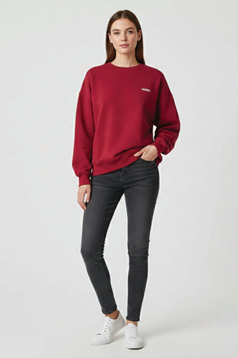 OVERSIZED FLEECE SWEATSHIRT FOR WOMEN