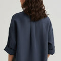 Oversized Shirt for Women - Blue Wing Teal - MEME