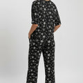 Pajama Set For Women - Charcoal - MEME