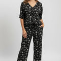 Pajama Set For Women - Charcoal - MEME