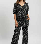 Pajama Set For Women - Charcoal - MEME