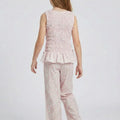 Peplum Co-Ord Set for Girls - Pink - MEME