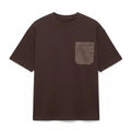 Pocket Crew Neck T-Shirt for Men - Brown - MEME