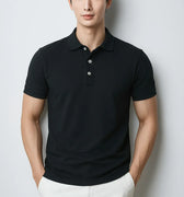 Polo T-Shirt For Men - Black - MEME