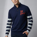 Polo Sweatshirt For Men - Navy - MEME