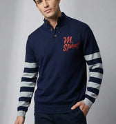 Polo Sweatshirt For Men - Navy - MEME