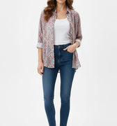  PRINTED BUTTON DOWN SHIRT FOR WOMEN   MEME