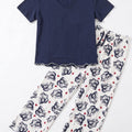  PRINTED PJ SET FOR WOMEN   MEME