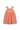 Printed Tie-Shoulder Dress for Girls - Coral - MEME