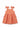 Printed Tie-Shoulder Dress for Girls - Coral - MEME