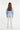 Puff Sleeve Button-Down Top for Girls - Light Blue - MEME