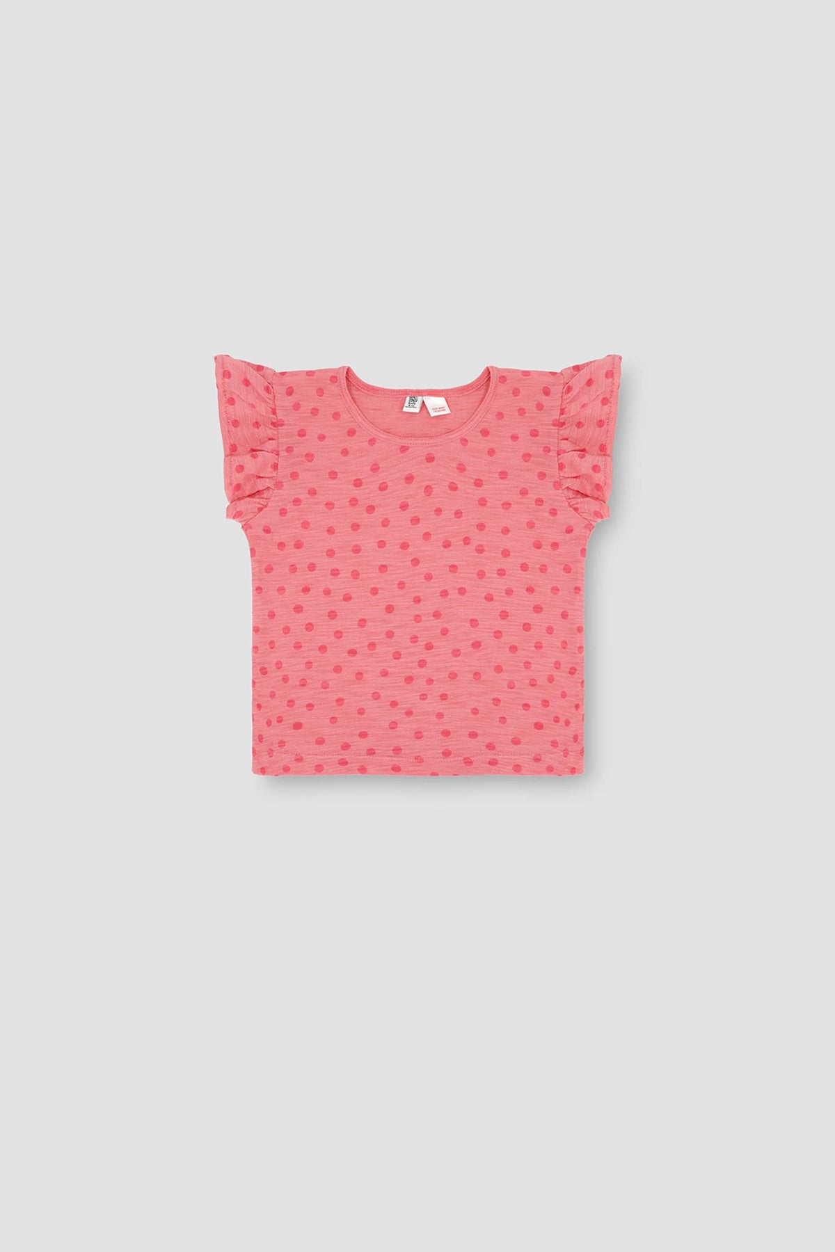 Polka Dot T-Shirt For Baby Girl - Mauve