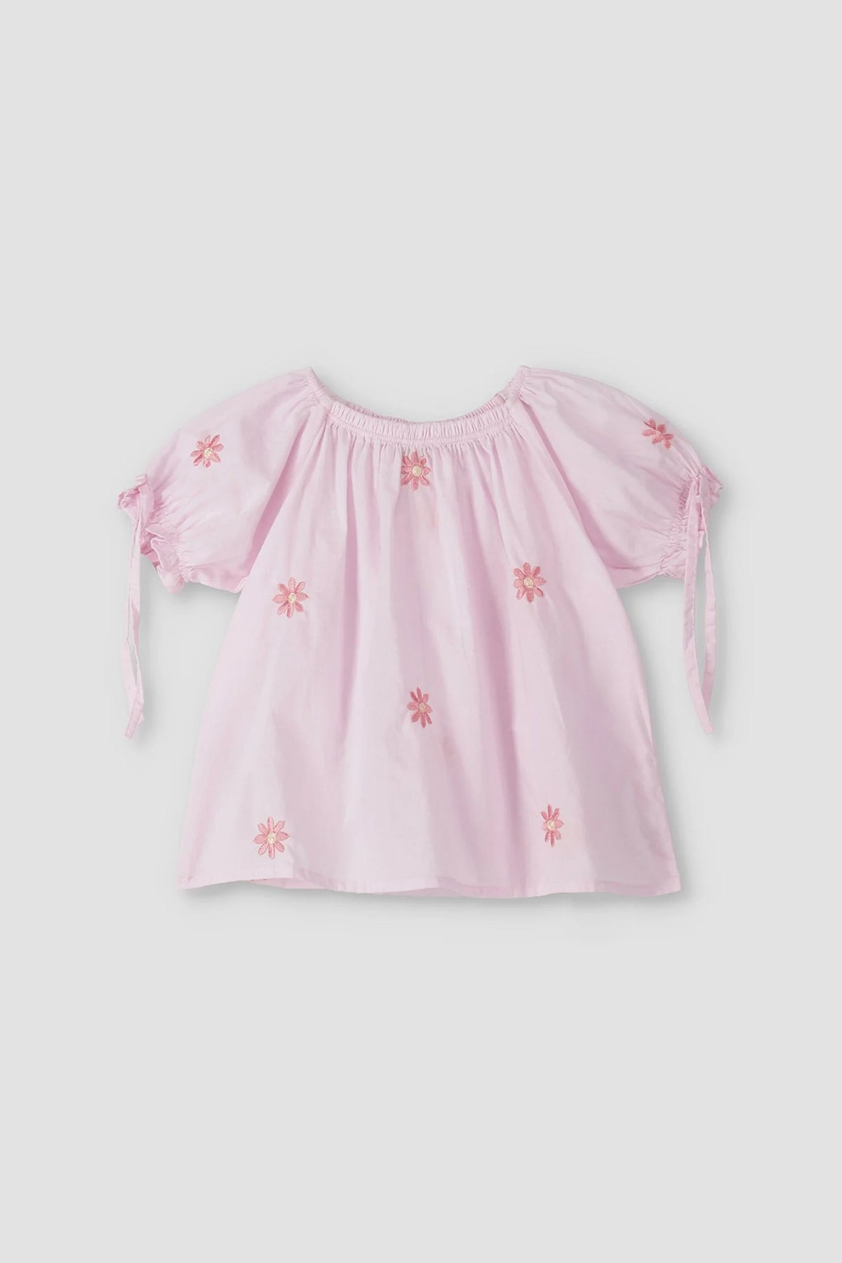 Printed Blouse For Baby Girl - Pink