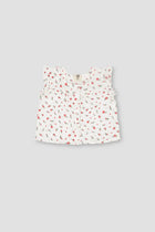 Printed Blouse For Baby Girl - White - MEME