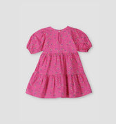 Printed Dress For Baby Girl - Pink - MEME