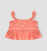 Printed Set For Baby Girl - Salmon - MEME