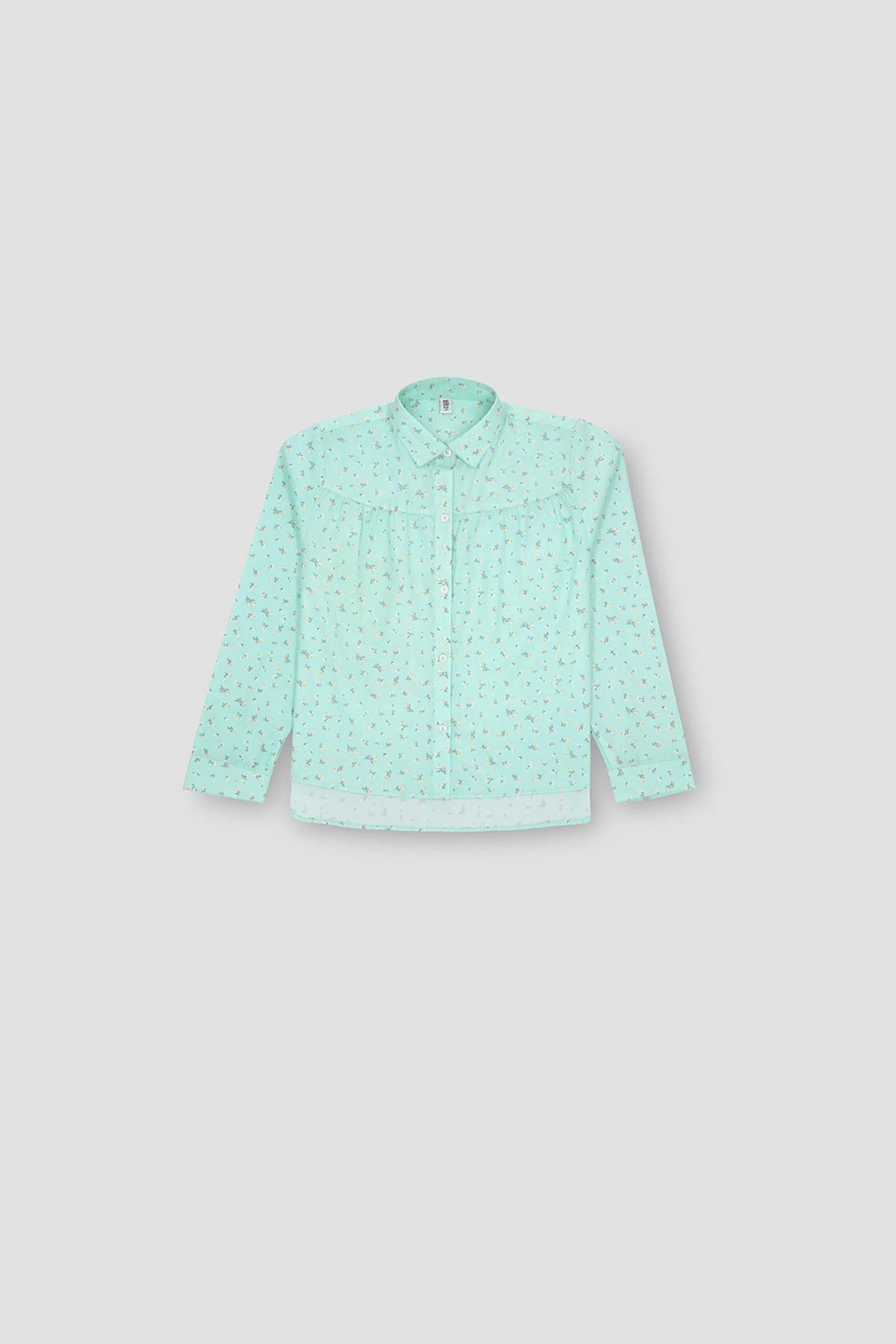 Printed Shirt For Girl - Green