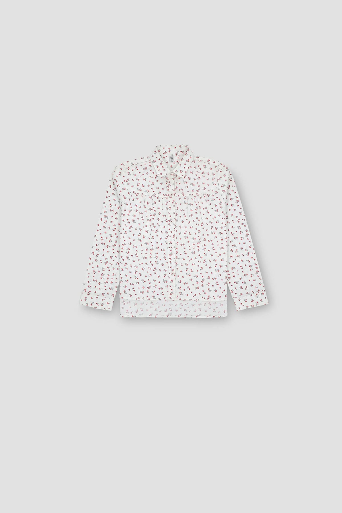 Printed Shirt For Girl - White