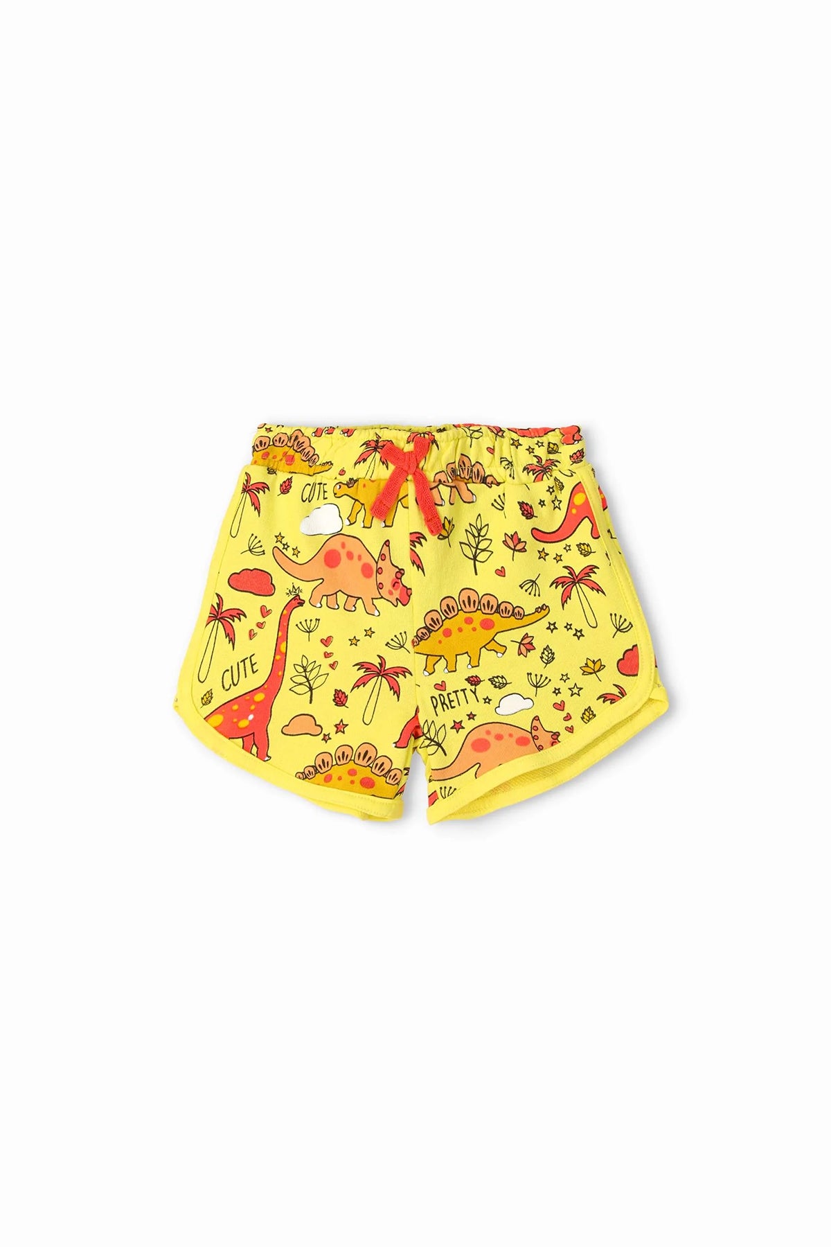 Printed Short For Baby Girl - Sunny Yellow