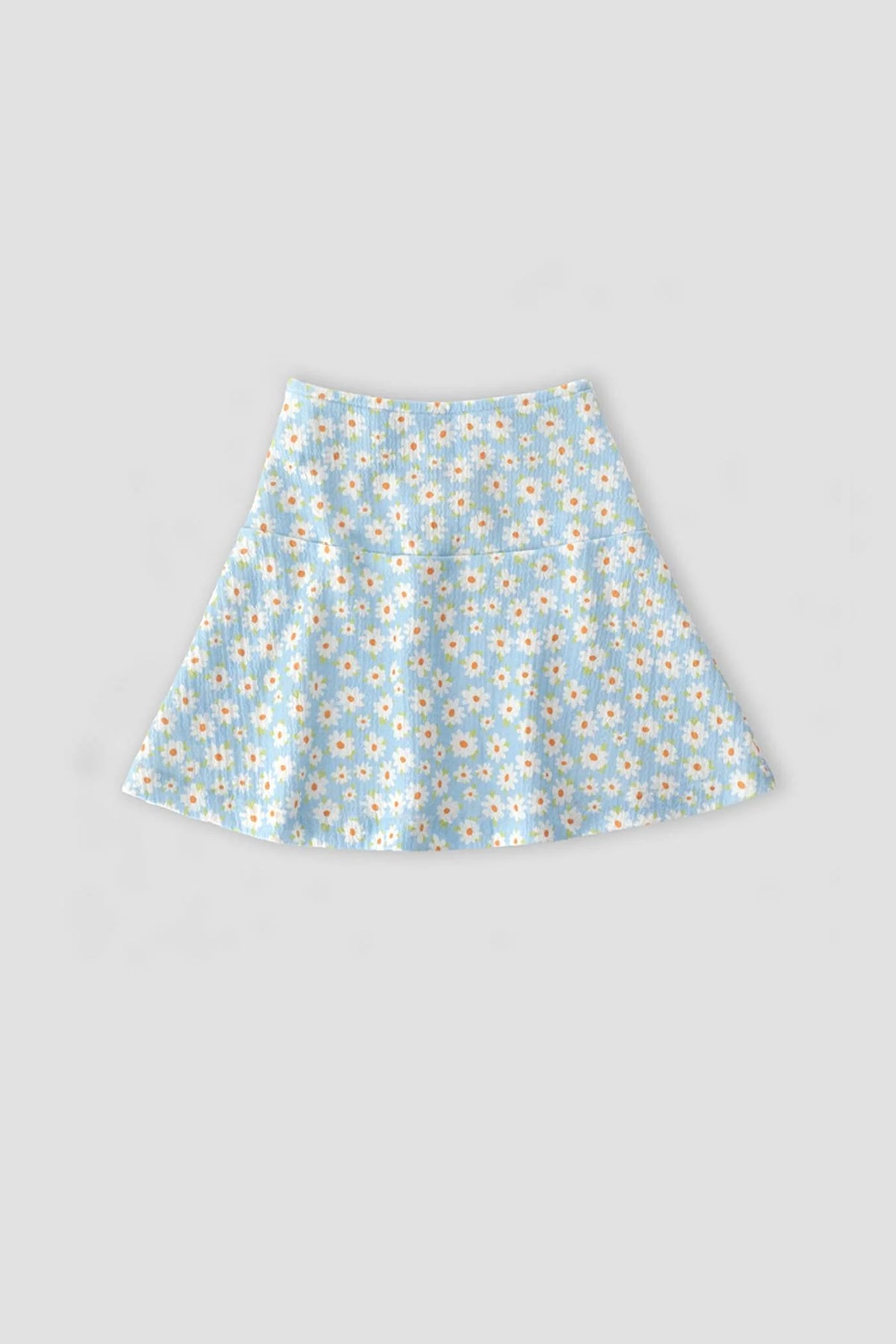 Printed Skirt For Baby Girl - Blue