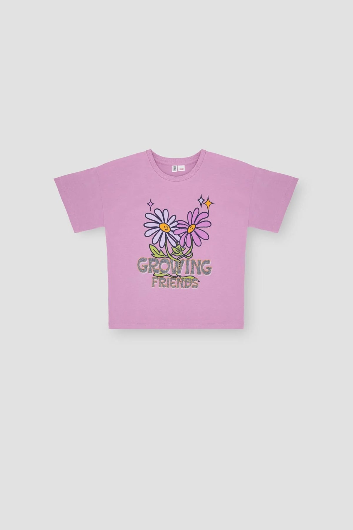 Printed T-Shirt For Girl - Orchid