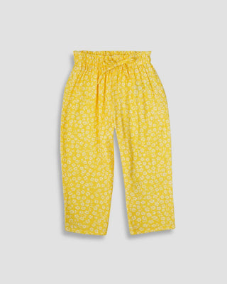 Printed Trouser for Baby Girl - Wattle Front Side