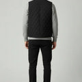 Quilted Utility Vest For Men - Black - MEME