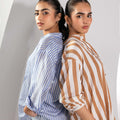 Women Basic Striped Shirt 