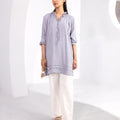 Women Swiss Dot Midi Tunic 