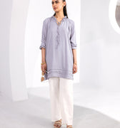 Women Swiss Dot Midi Tunic 