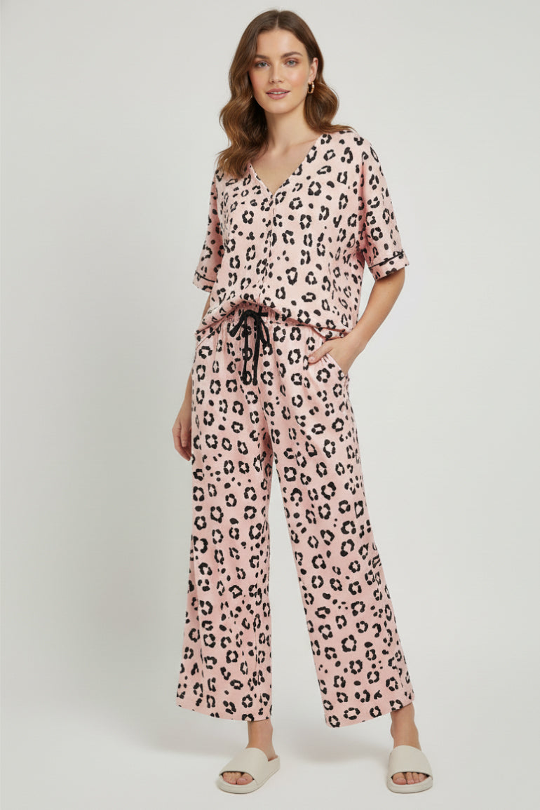 Pajama Set For Women - Pink